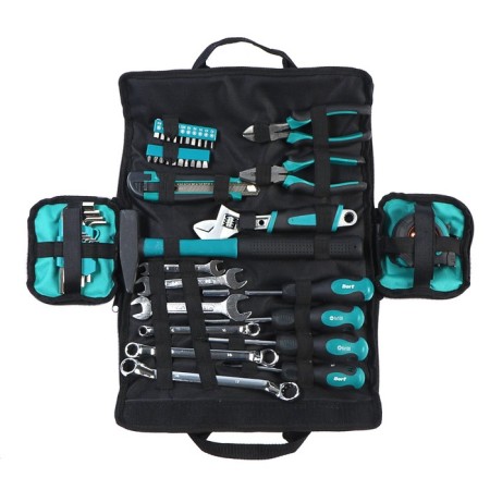 A set of manual tools Bort BTK-45, 45 items, carbon steel, bag