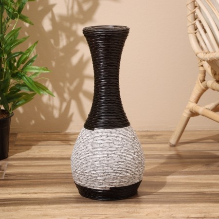Vase wicker, floor 24x24x60 cm (+/- 3 cm)