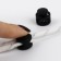 Set for laces, d = 5 mm, latch and tip, 2 pairs, black color