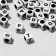 Acrylic bead "numbers" mix, cube 6 × 6 mm, set 10 g, black and white color