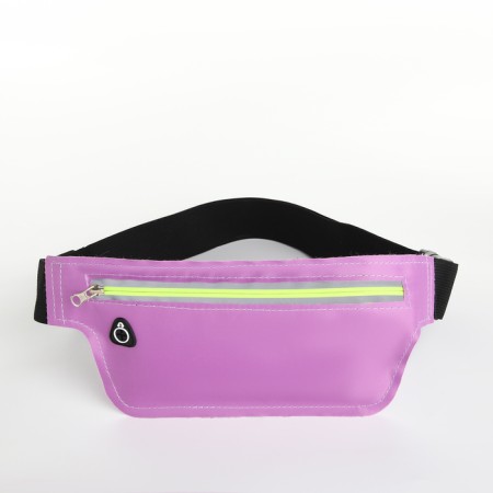 Lightning waist bag, reflective elements, lilac color-1