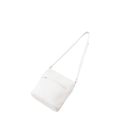 Cross-Bodi bag, lightning department, 2 outer pockets, white color-1