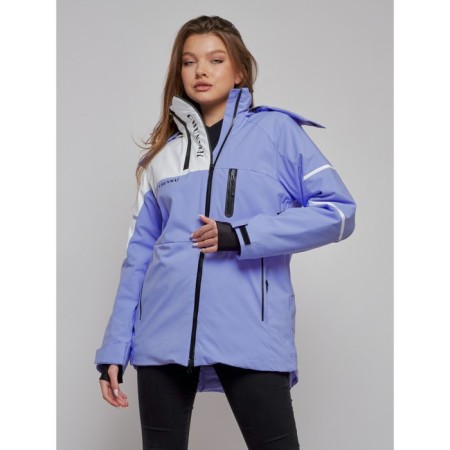 Ski jacket female, size 48, lilac color-1