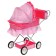Puppet stroller No. 11, pink color with lilac