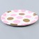 Paper plate "Peas", in the set 6 pcs., Pink color