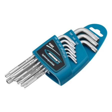 A set of keys to IMBUS GROSS 16407, elongated, satinized, 10 - 50 mm, 9 pcs.