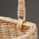 Wicker basket, 22 x 14 x 14/29 cm, beige, rattan