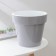 Kashpo for flowers with an insert "Porto", 3.5 l, color gray color