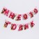 Garland on the eyelets "I am 1 year old", length 135 cm, Minnie Mouse