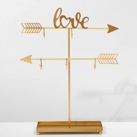 Steam for jewelry with a place for storage "Love", 29.5 × 10 × 38 cm, color gold-2
