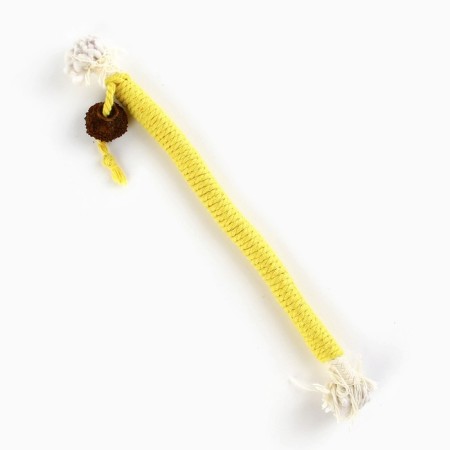 Toy for cats. Matatabi toys set and tangle, yellow color-4