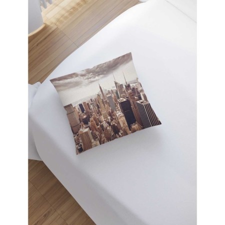 Decorative pillowcase "City panorama", on a zipper, size 45x45 cm-1