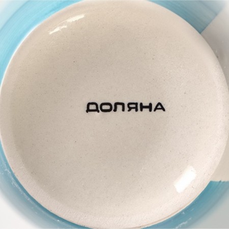 Mug ceramic shade "Sea World", 360 ml, blue color-4