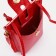Baby bag on magnet, long belt, red color