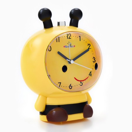 Clock - alarm clock "Bee" with backlight, dial 9 x 10.5 cm, 13 x 17 cm, aa-1