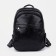 Women's backpack made of artificial leather with lightning, black color