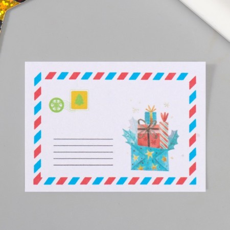 A postcard with seeds grow "Letter" 5*7cm