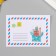 A postcard with seeds grow "Letter" 5*7cm