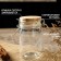 Glass Bank for bulk products with Eco Buggel Castle, 250 ml, 9 × 6.5 × 12 cm