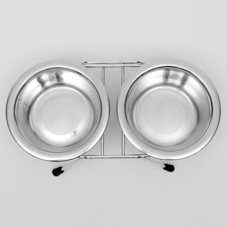 Set: double bowl on a stand, 2 x 240 ml-4