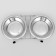 Set: double bowl on a stand, 2 x 240 ml
