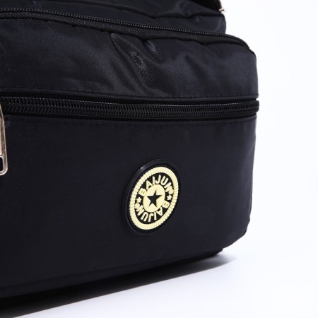Bag Cross-Bodi with a zipper, black color-3