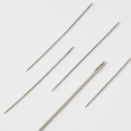 Sewing needles in a plastic box, 24 pcs, color mix-1