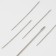 Sewing needles in a plastic box, 24 pcs, color mix