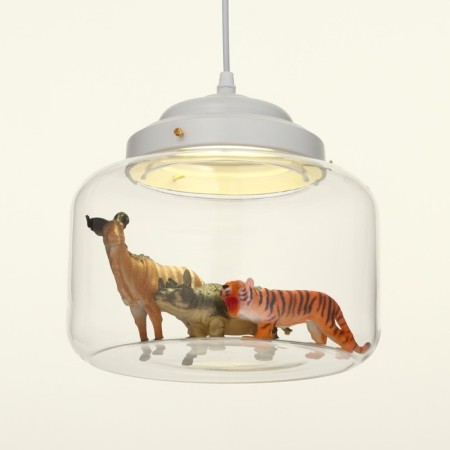 Suspension Bayerlux "Clos" LED 9W 3000k white 24x24x17-117 cm-2