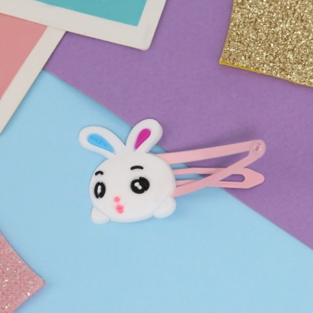 Invisible hair "Adele" (set 2 pcs) cute bunny, 5.5 cm-2