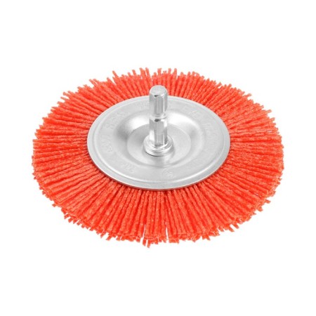 Nylon brush for a tundra drill, with a hairpin, flat, 100 mm