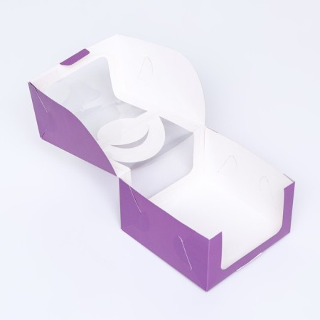 Bearbox under the bento-port with a window, lilac, 14 x 14 x 8 cm-3