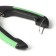 Small side claws with rounded rubber handles, a hole of 8 mm, black with green