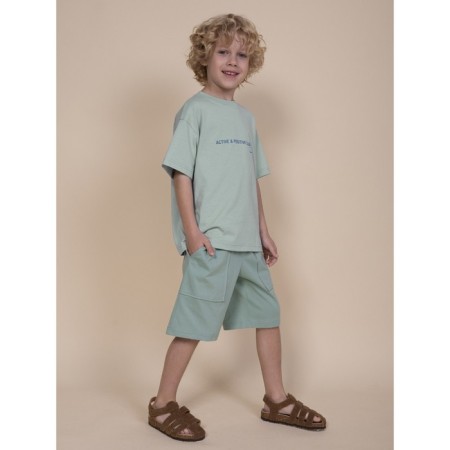 T -shirt for boys, height 92 cm, color menthol-6