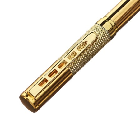 Handle Gift ball in the leatherette case rotary style corps gold-3