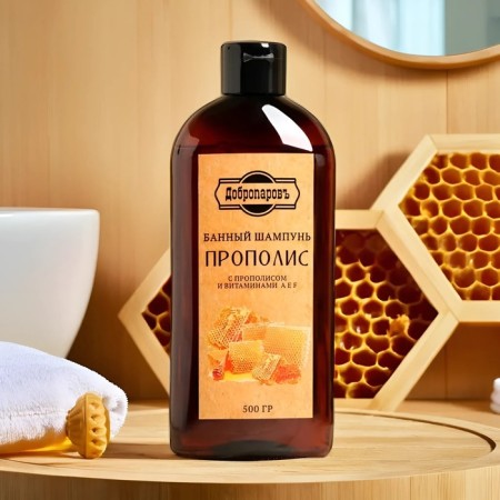 Hair shampoo Bath "propolis" with vitamins A, E, F, 500 g