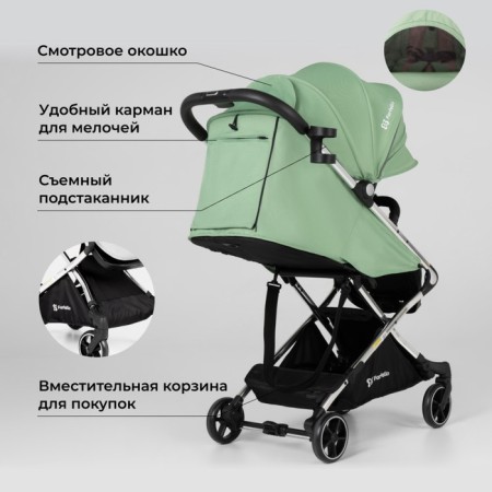 Walking stroller Farfello Bliss Pro BLP-3, Olive color-3