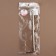 Farmoire sewing "rectangle", with mounts, 20 × 6 cm, silver color