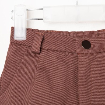 Shorts for the boy Minaku: Casual Collection Kids, chocolate color, height 110 cm-5