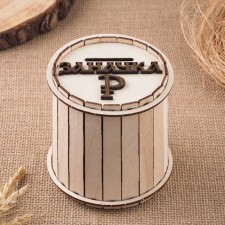 Wooden piggy bank 