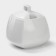 Porcelain sugar tower with a Wilmax ilona lid, 340 ml, white color