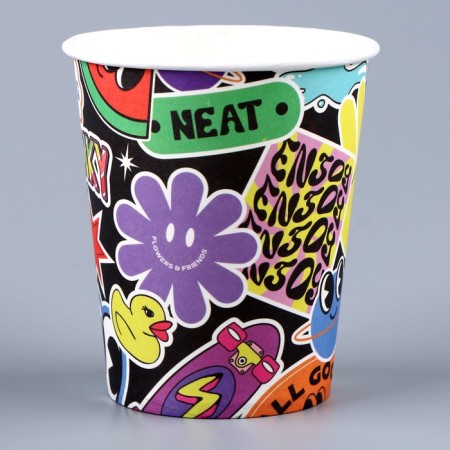 A single -single -paper glass "stickers", 250ml-1