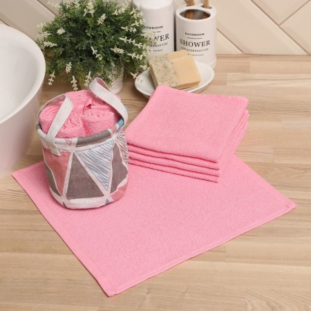 Set of terry decorative napkins Ethel "Aesthetics" 30x30sm-5pcs, 100% cotton