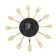 Wall clock, series: kitchen, "forks, spoons, cooks", smooth move, d-12 cm, 33 x 33 cm