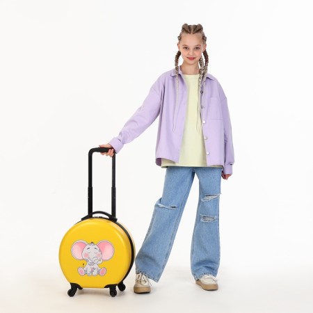 Baby suitcase 28 L (XS), Happyant, Lightning Department, Yellow color-8