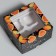 Box for Capcakes "New Year" 16 x 16 x 10 cm, New Year