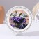 Panel-melting "Lilac in a vase", white, d = 20 cm, lacquer miniature