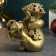 Figure "Snake with flowers" Old gold, 7x7x5cm