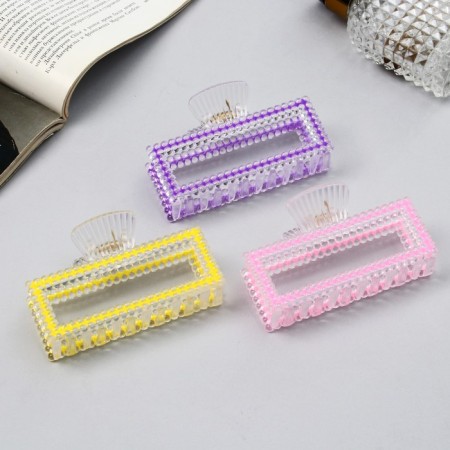 Hair crab "Helen Color" straight, 9 cm, mix-2
