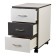 Tumbling with boxes on wheels Polini Kids Mirum, color white-graphite, 40x55 cm